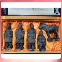 5pcs/Set Terracotta Warrior Decoration Ornaments For Indoor Home Decor - Multicolor - View 8
