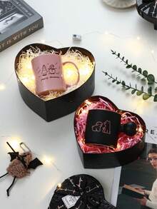 3pcs Gift Packaging Box Red Box Heart Shaped Boxes Heart Flower Boxes Pink Red Bridesmaid Gifts Box With Lids For Presents Bridesmaid Proposal Wedding Birthday Christmas Gift - S+M+L - View 9