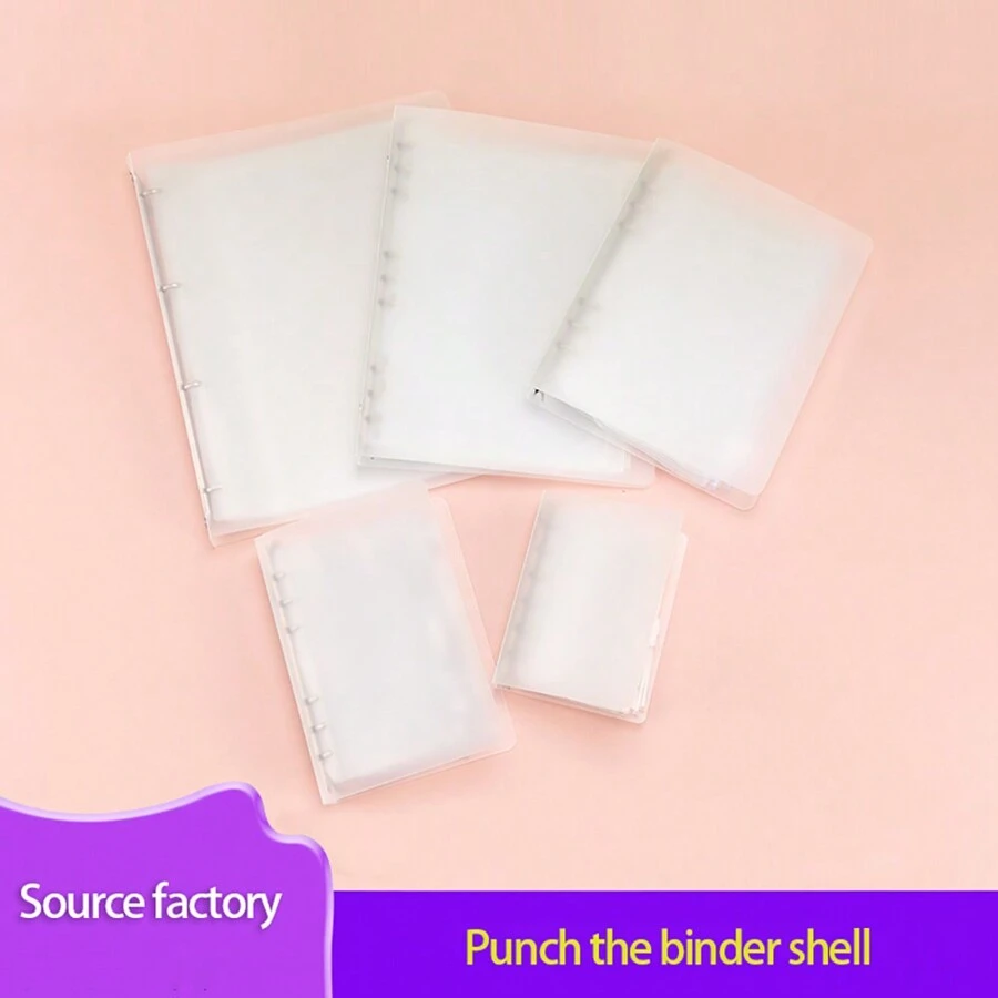 Bìa kẹp tài liệu nhựa PP trong suốt khổ A4/B5/A5/A6/A7 (5 ngăn kín) - Trong sáng - Xem 1