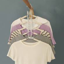Maximize Your Closet Space With This Multi-Layer Folding Clothes Hanger Hook! Multi-Functional Clothes Hanger, 5-Layer Metal Sponge Clothes Hanger Can Be Disassembled, High-End Magic Anti-Slip Multi-Functional Storage And Organizing Clothes Hanger. (The Product Color May Vary Slightly Due To Photography Reasons.)