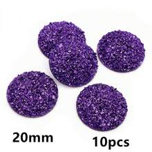 10pcs 20/25mm Flat Back Resin Cabochon Beads, Suitable For Bracelet, Earrings And Other DIY Jewelry Making Accessories - Resin Cabochon - View 32
