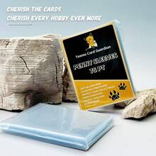 100pcs Transparent Card Sleeves For Card Collectors, 35pt, 55pt, 75pt, 100pt, 130pt - Transparent - View 3