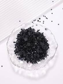 Đá giả kim cương giả bằng nhựa, hỗn hợp kích thước 2mm-6mm, 1440/2000 viên/gói, nhiều màu sắc, không cần keo nóng, mặt phẳng, có keo dính, dùng trang trí móng tay, đá giả kim cương lấp lánh, hạt nhựa dẻo, thích hợp cho trang trí móng tay, cốc, chai, ly, điện thoại, phụ kiện DIY mỹ phẩm, v.v. - Kích thước hỗn hợp - Xem 15