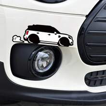 Car Outline Stickers For MINI Cooper S R55 R56 F56 F55 F57 F60 R60 Countryman JCW Vinyl Decor Decals Auto Tuning Accessories - Black White Red - View 6