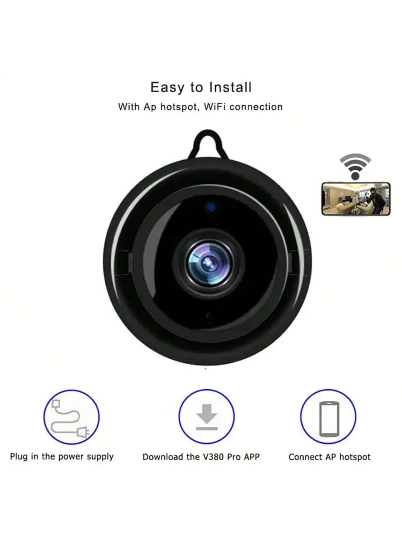 SwitchBot, Telecamera di sicurezza interna, movimenti, uso baby, 1080P