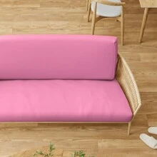 MoNiBloom Twin Futon Cover, Armless Stretch Futon Slipcover Armless Sofa Cover Furniture Protector, Washable Zippered Futon Couch Cover For Adults Kids And Pets, Jackknife Rv Sofa Covers - 淺粉紅色 - 查看 9