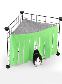 1pc Dutch Pig Fringe Corner House Escape Tent Nest Pet Hide House Small Pet Hide House Hamster Hammock Comfortable Isolation Shelter - Multicolor - View 9