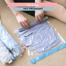 Saco A Vácuo Organizador Não Precisa De Bomba P M G Reutilizável  Organizador Edredom Cobertor Roupa Multiuso Universal Não Precisa de Aspirador