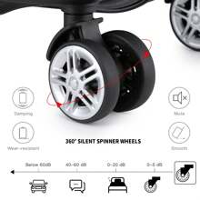 24/28 英寸时尚轻质 ABS 硬壳托运行李箱，带 TSA Lock YKK 拉链 4 双轮拉杆旅行箱，适合男女商务旅行度假行李箱旅行箱手提箱耐用旅行行李箱