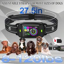 Bark Collar For Large Medium Small Dogs, Safe & Humane Bark Collar With Beep Vibration Shock, Recordable & Rechargeable Bark Collars, Smart Protection Technology Waterproof Dog Training Collar - Black - View 2