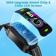 Bark Collar For Large Medium Small Dogs, Safe & Humane Bark Collar With Beep Vibration Shock, Recordable & Rechargeable Bark Collars, Smart Protection Technology Waterproof Dog Training Collar - Black - View 6