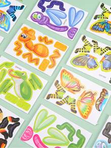 30 câu đố bằng giấy về côn trùng 3D - Câu đố dành cho người tham gia tiệc sinh nhật, giải thưởng hoàn hảo và bộ đệm Pinata (Ngẫu nhiên) - Nhiều màu - Xem 5