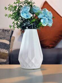 1 件牢不可破的塑料花瓶，是客厅电视柜、家居桌面的理想装饰。适用于盆栽、鲜花、干花和插花。婚礼、派对、办公桌和电脑桌的完美配饰。适合搭配人造花和花瓶，满足各种装饰需求（仅限花瓶） - 彩色 - 查看 16