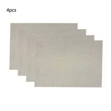 4 Stücke/6 Stücke/8 Stücke einfarbige quadratische Tischsets, 43cm*46cm, hitzebeständig, Esszimmer Dekoration, Tischdekoration, Stofftischsets, Untersetzer, geeignet für Neujahr, Ostern, Valentinstag