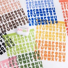 8 张/包 生动字母系列贴纸，韩式 INS 英文字母 适用于剪贴簿、计划簿、DIY 相册装饰 - 彩色 - 查看 5