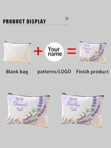 Nueva bolsa de cosméticos, bolsa de cosméticos con foto personalizada, se puede personalizar con tu diseño único, la bolsa de lona impermeable y ligera con cremallera también es perfecta para monedero, estuche de lápices, ideal para compras, citas, vacaciones, viajes, festivales, fiestas o como regalo vuelta al cole