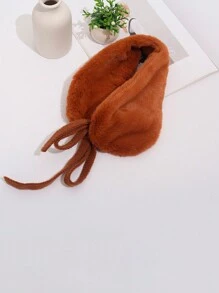 1/2pcs Solid Color Neck Gaiter & Ear Muffs 2-In-1 For Women, Suitable For Daily Wear - One-pack Multi-purpose Earmuffs - View 11