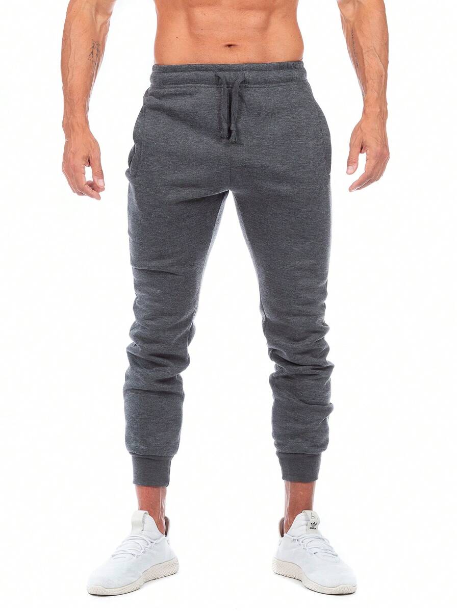 OPP´S JEANS Men's Sports Jogger Pants With Adjustment Drawstring - 深灰色 - 查看 1