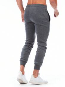 OPP´S JEANS Men's Sports Jogger Pants With Adjustment Drawstring - 深灰色 - 查看 4