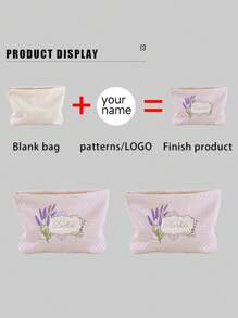 Túi đựng mỹ phẩm có thể tùy chỉnh ảnh, chất liệu vải canvas nhẹ và chống thấm nước, có khóa kéo, cũng có thể dùng làm ví đựng tiền xu hoặc hộp bút, thích hợp cho mua sắm, hẹn hò, kỳ nghỉ, du lịch, tiệc tùng hoặc làm quà tặng tựu trường. - Một cỡ - Xem 5