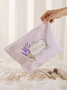 Túi đựng mỹ phẩm có thể tùy chỉnh ảnh, chất liệu vải canvas nhẹ và chống thấm nước, có khóa kéo, cũng có thể dùng làm ví đựng tiền xu hoặc hộp bút, thích hợp cho mua sắm, hẹn hò, kỳ nghỉ, du lịch, tiệc tùng hoặc làm quà tặng tựu trường. - Một cỡ - Xem 4