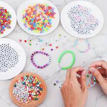 100/700pcs 7 Colors Round Letter Beads Acrylic Alphabet Number Beads For Jewelry Making DIY Necklace Bracelet (7x4mm)