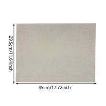 4 Stücke/6 Stücke/8 Stücke einfarbige quadratische Tischsets, 43cm*46cm, hitzebeständig, Esszimmer Dekoration, Tischdekoration, Stofftischsets, Untersetzer, geeignet für Neujahr, Ostern, Valentinstag