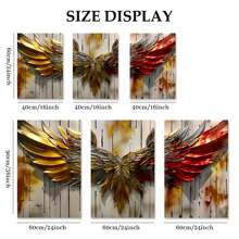 3pcs/Set Abstract Angel Wings Framed Canvas Poster, Modern Wall Art For Bedroom, Living Room, And Corridor, Ideal Decor And Room Decoration Gift - 彩色 - 查看 8