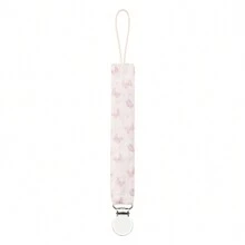 1 件双层皱褶面料时尚印花婴儿奶嘴夹和不锈钢奶嘴夹，适合日常使用 - 彩色 - 查看 16