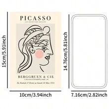 50张丹麦粉彩房间装饰照片墙拼贴套装，精美图案，房间美化海报，可爱卧室照片墙装饰，宿舍马蒂斯风格墙面艺术，海报，贴纸，墙面艺术，春季装饰，焕新家居，Rama装饰贴纸礼物，生日毕业礼物 - 彩色 - 查看 2