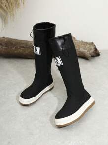 Thick-Soled Retro Outdoor Mid-Calf Rain Boots, Autumn & Winter New Arrival