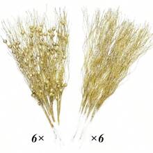 12 件圣诞树人造闪光浆果茎饰品闪光树枝家居节日圣诞派对装饰用品，圣诞节 - 彩色 - 查看 15