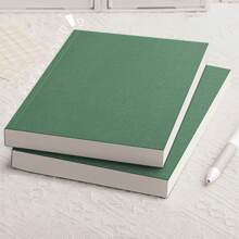 1pc Colorful Notebook A5/B5 Size, 256 Pages Thick Faux Leather Minimal Style Lined Journal Back To School