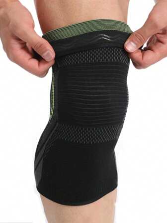 1 pièce Genouillères de sport d'été S/M/L/XL, genouillères respirantes et antidérapantes, pour la danse, le volleyball, le basket-ball, le football, le tennis, la course, le cyclisme, genouillère de soutien, entraînement de gym, protection sportive