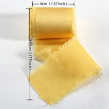 1.5inch X 4.5m Silk Satin Edged Ribbon, Craft Supplies, Wedding Invitations, Gift Wrapping,Christmas - Multicolor - View 2