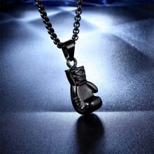 1 buc Pandantiv Mănușă de box pentru bărbați, Colier sport și fitness la modă, Provoacă-te și arată-ți personalitatea! Accesorii streetwear Accesorii blugi - Multicolor - Vizualizare 6