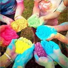 Non-Edible, For Decoration Only 60g/Pack Corn Starch Colored Powder For Color Run, Carnival, Halloween, Party & Events - Multicolor - View 11