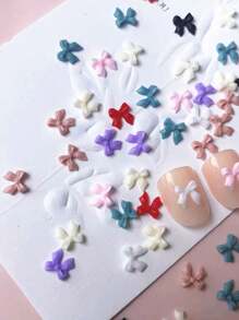 50 Pieces Of Resin, Small Bow, Design Nail Decoration, DIY Mini Bow, Nail Design, Nail Salon, Japanese And Korean Minimalist Fashion, Nail Products, Nail Charm, Nail Art, Nail, Random Mixing Of Various Colors Summer, Candy Color, Nail DIY Nails Charms Nails Supplies Nail Gems