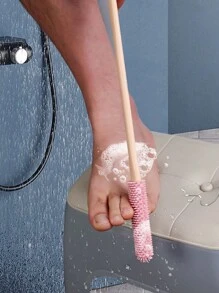 1pc Silicone Foot Brush, Soft Bristle Foot Scrubber For Removing Dead Skin, Calluses And Cleaning Toe Crevices - Multicolor - View 8