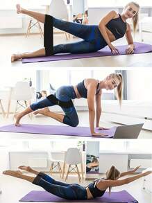 1 kit de almohadilla para barra que consta de 2 correas para tobillos, 1 banda de tensión de resistencia, 1 almohadilla para hombros, 1 bolsa de almacenamiento para almohadilla de hombros y 2 ataduras para sentadillas hip thrust, ejercicio, entrenamiento con pesas