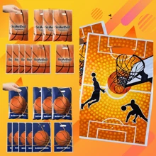 10 件/20 件/30 件扣篮篮球动作主题礼品袋，橙色/蓝色，篮球礼品包装袋，派对/活动装饰袋，万圣节/圣诞节零食/糖果/坚果收纳袋，圣诞节情人节