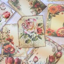 30 Tờ Giấy Sổ Lưu Niệm Cổ Điển Hoa Chất Liệu Giấy Rác Tạp Chí Vật Dụng DIY Thêu Sò Cắt Dán Trang Trí Tường Nhật Ký Giấy Thủ Công - Nhiều màu - Xem 17