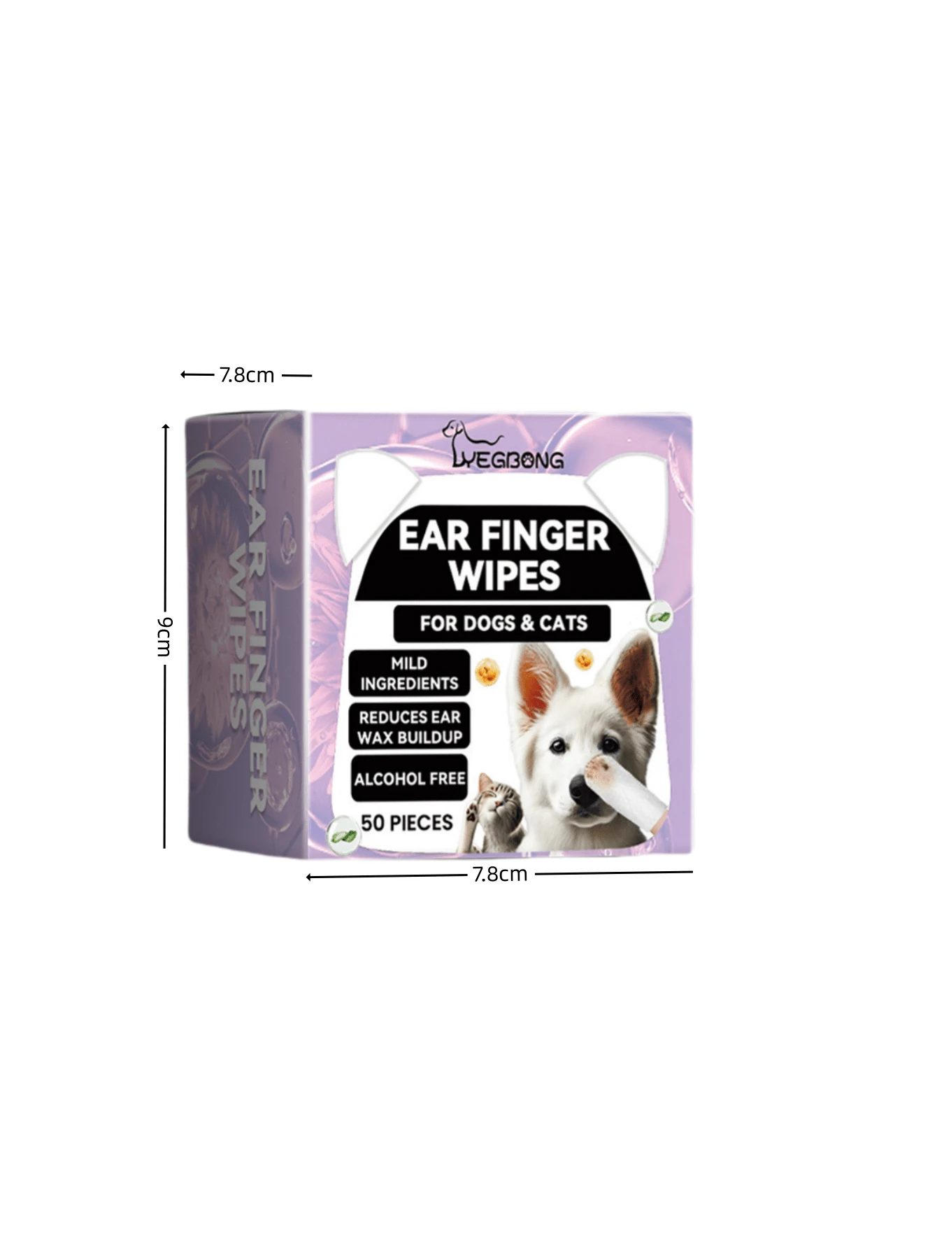 60 Lingettes Nettoyantes Pour Chiens Et Chats - Soin Dentaire Doux, Réduction Plaque Et Tartre - Sans Alcool, Sans Parfum