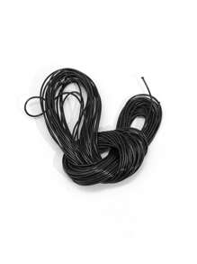 10 米/套 0.5-2 毫米黑色蜡绳 PU 皮革绳编织绳适用于 DIY 项链手链首饰制作配件