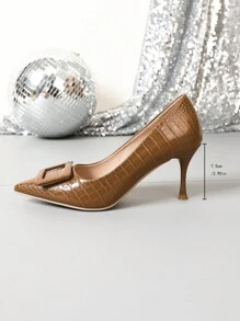 Zapatos de vestir elegantes de tacón alto y punta fina para mujer, ideales para el otoño