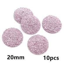 10pcs 20/25mm Flat Back Resin Cabochon Beads, Suitable For Bracelet, Earrings And Other DIY Jewelry Making Accessories - Resin Cabochon - View 12