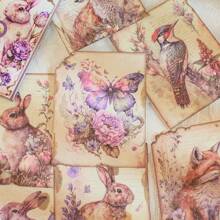 30 Tờ Giấy Sổ Lưu Niệm Cổ Điển Hoa Chất Liệu Giấy Rác Tạp Chí Vật Dụng DIY Thêu Sò Cắt Dán Trang Trí Tường Nhật Ký Giấy Thủ Công - Nhiều màu - Xem 7