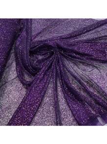 Promotion Glitter Tulle Fabric 1.5M Width Glitter Tulle - Purple - View 2