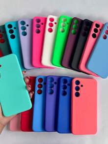 2 In 1 Kit Silicone Cover + 3D Glass Film For Moto G50 (5G) - Màu tím - Xem 3