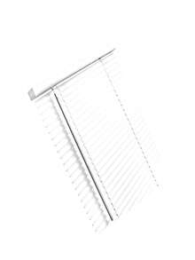 Vinyl 1 In. Mini-Blinds, 35 X 64 In. White Cordless - trắng - Xem 3